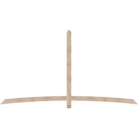 Ekena Millwork Bellingham Smooth Timber Gable Bracket, Douglas Fir, 108"W x 58"H x 1 1/2"D x 3 1/2"F, 13/12 Pitch GBW108X58X0204BEL00SDF